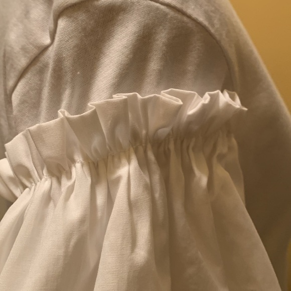 Imperial White Ruffled Sleeve T-Shirt - Chic Puff Sleeves! - Picture 8 of 12
